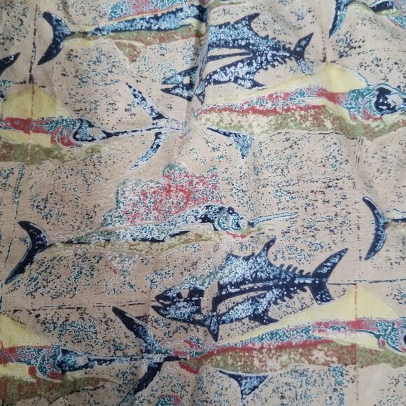 Vintage Kahala Swim Trunks Shorts Adult XL Hawaiian Fish Brief Lined Beach Tan - Picture 5 of 14